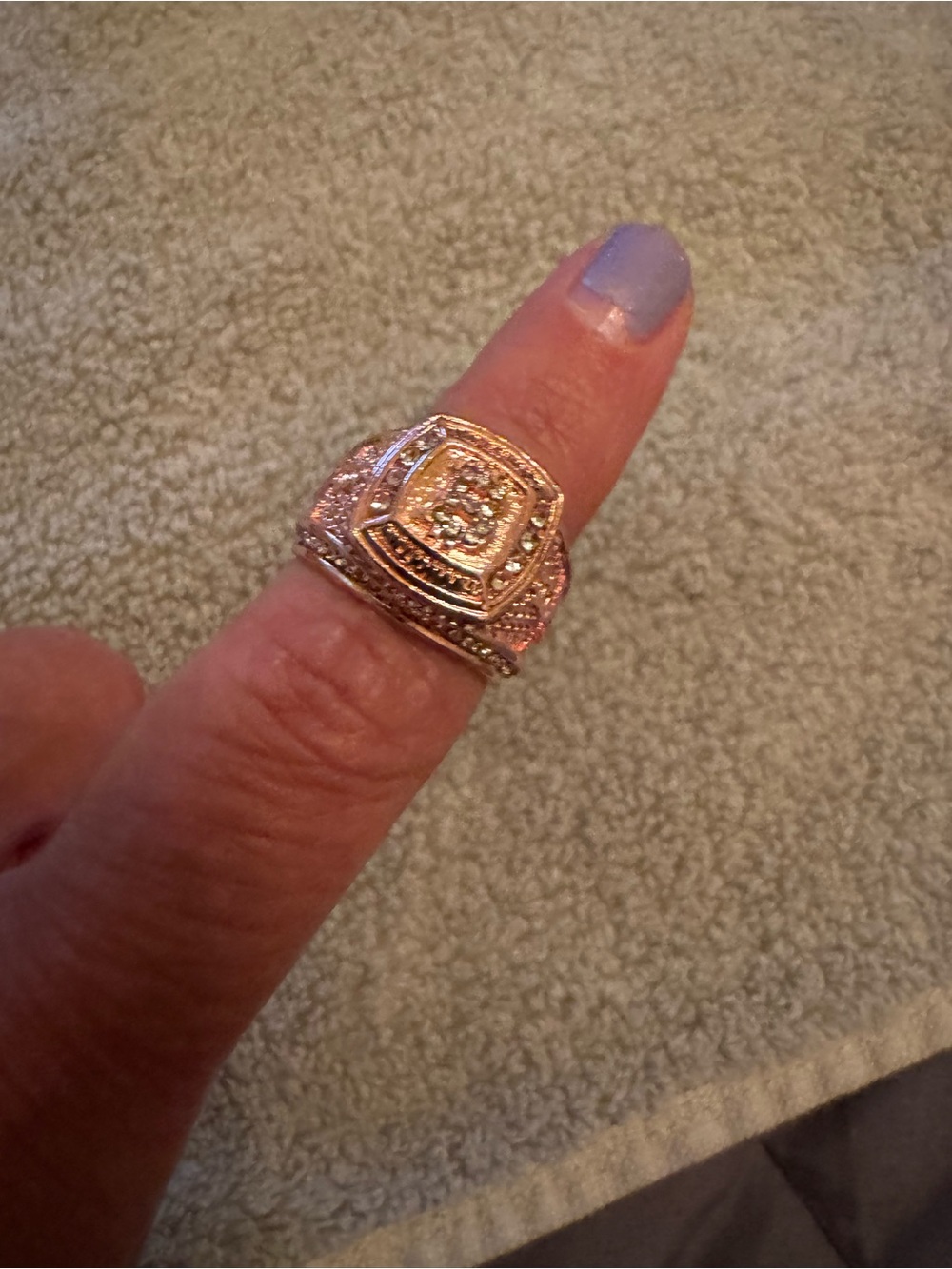 Rose Gold Pavé Cushion Halo Ring - Women's Jewelry